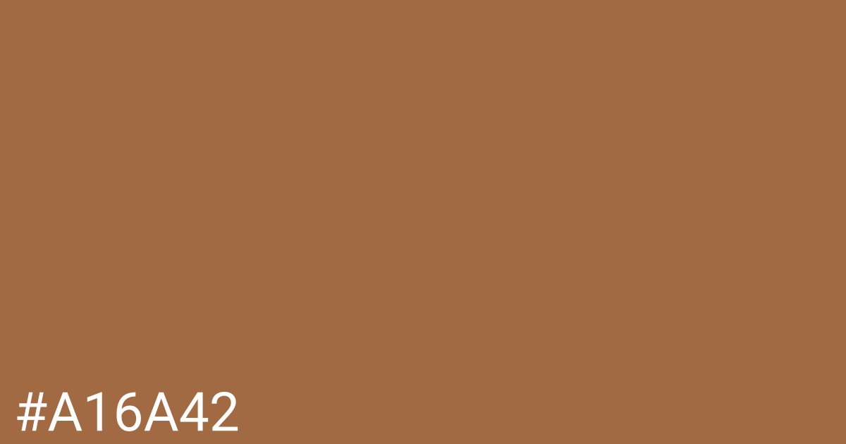 Hex color #a16a42 graphic