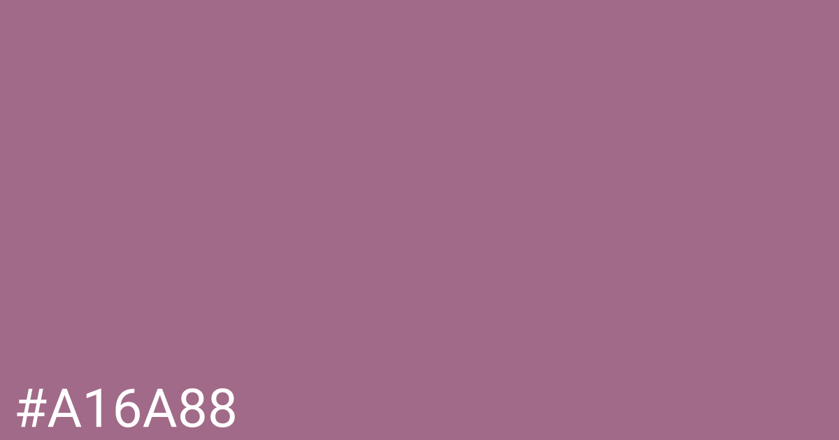 Hex color #a16a88 graphic