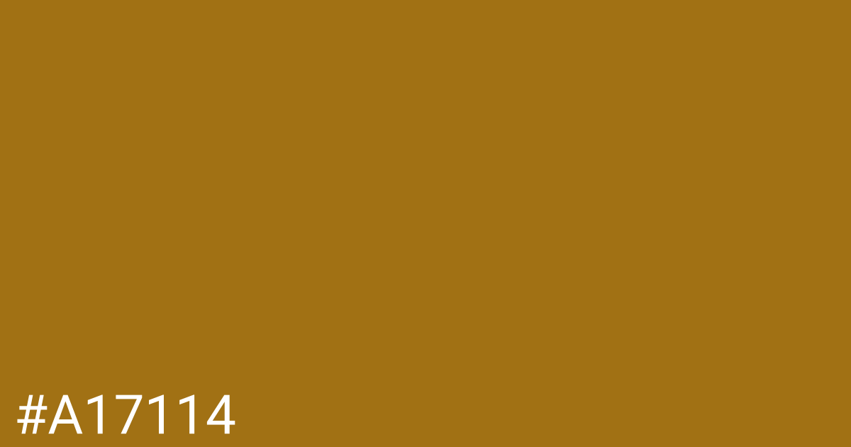 Hex color #a17114 graphic