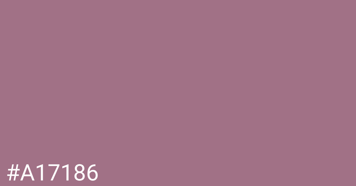 Hex color #a17186 graphic