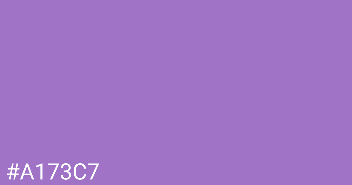 Hex color #a173c7 graphic