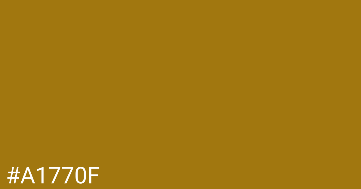 Hex color #a1770f graphic