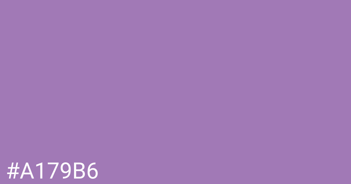 Hex color #a179b6 graphic