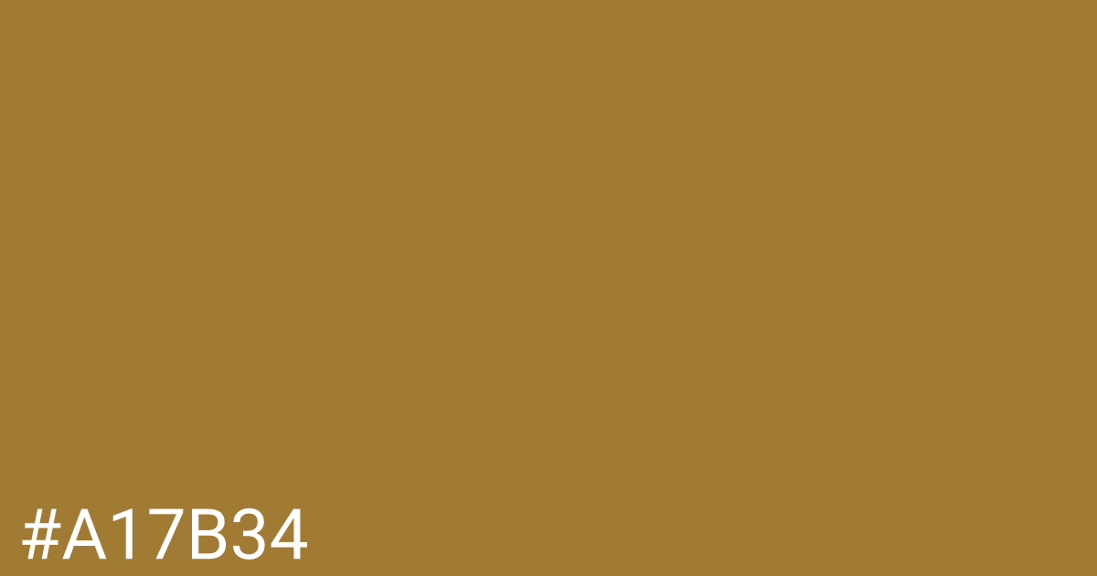 Hex color #a17b34 graphic