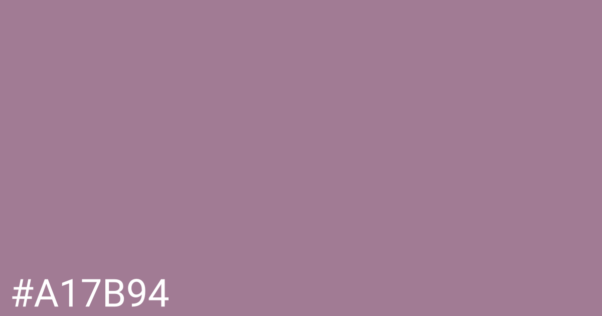 Hex color #a17b94 graphic