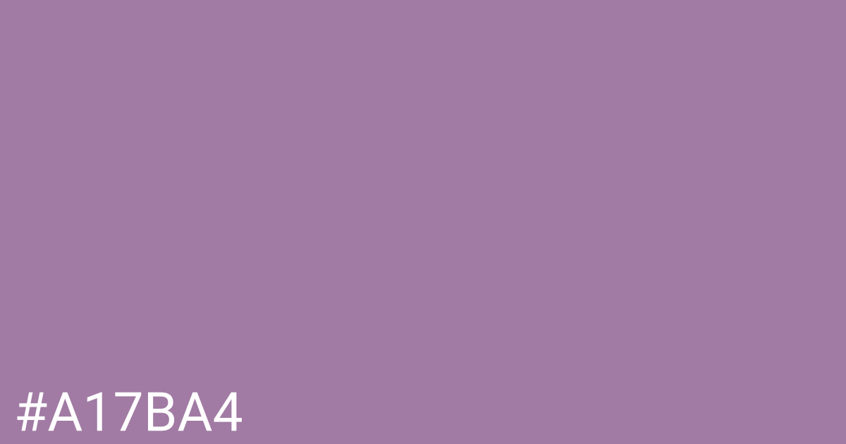 Hex color #a17ba4 graphic