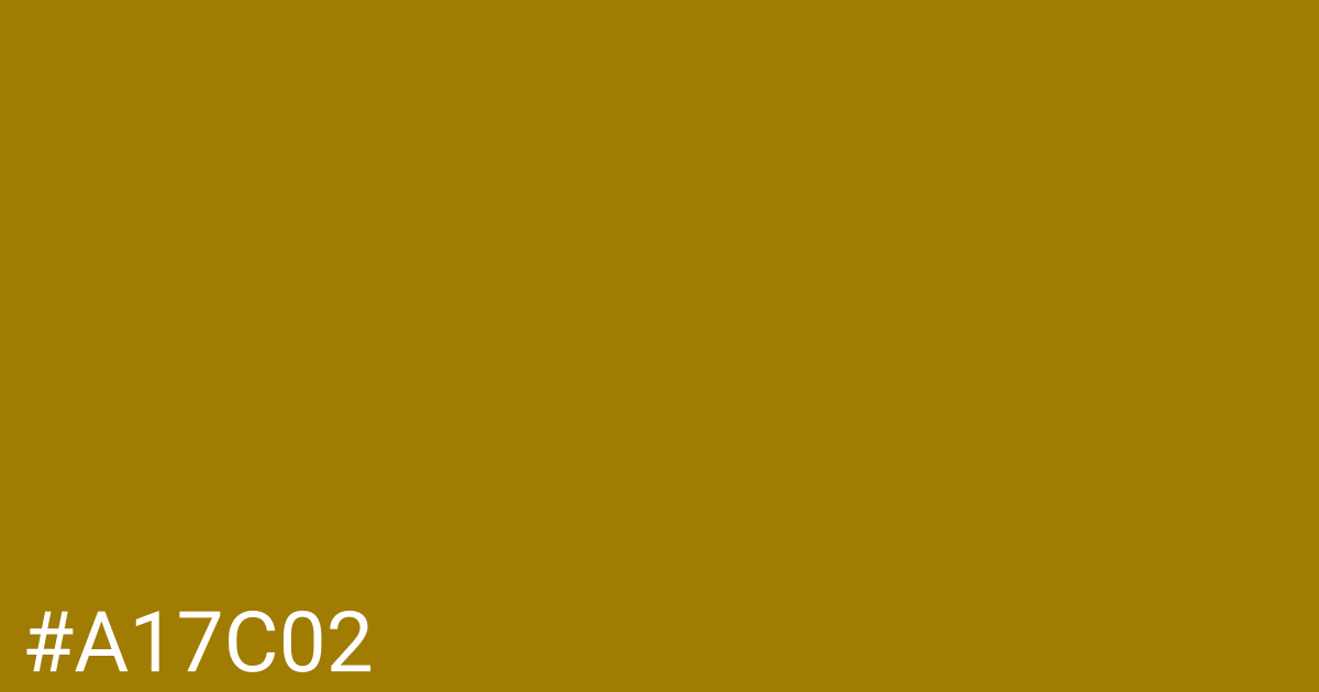 Hex color #a17c02 graphic