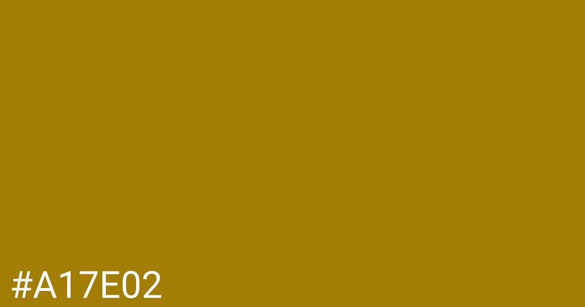 Hex color #a17e02 graphic