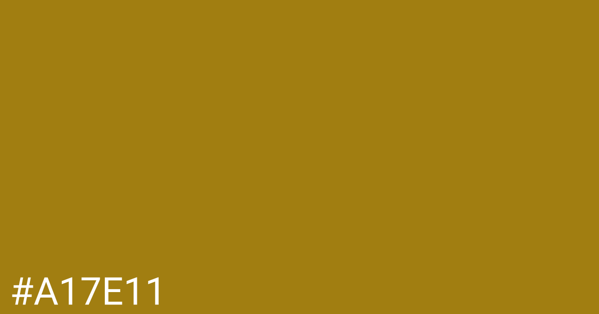Hex color #a17e11 graphic