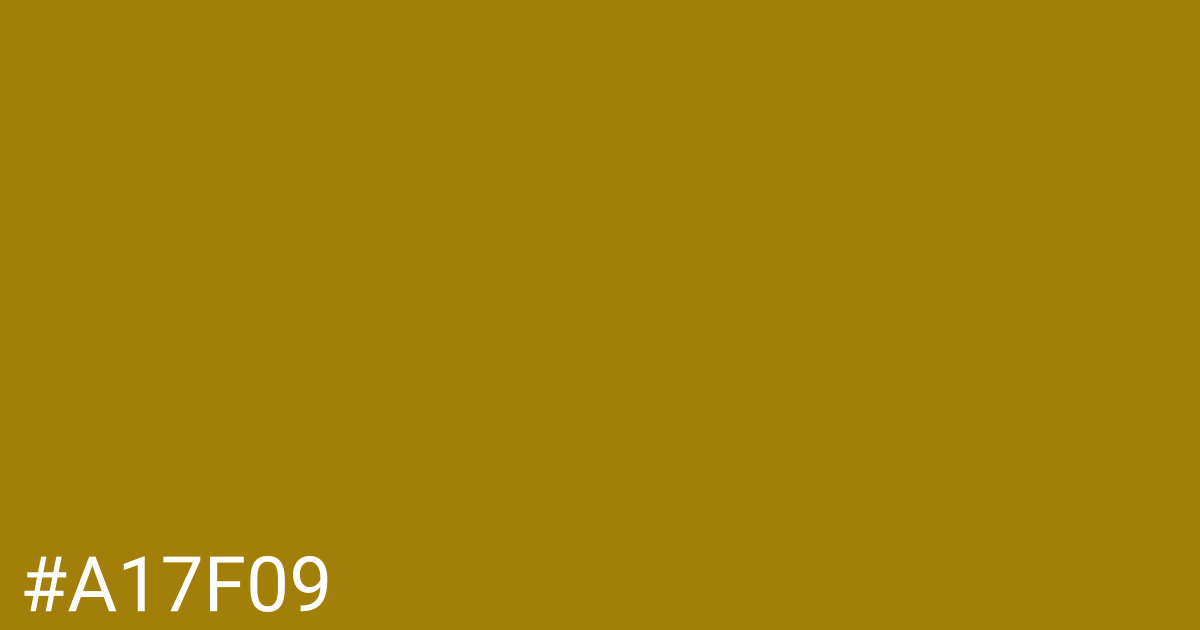 Hex color #a17f09 graphic