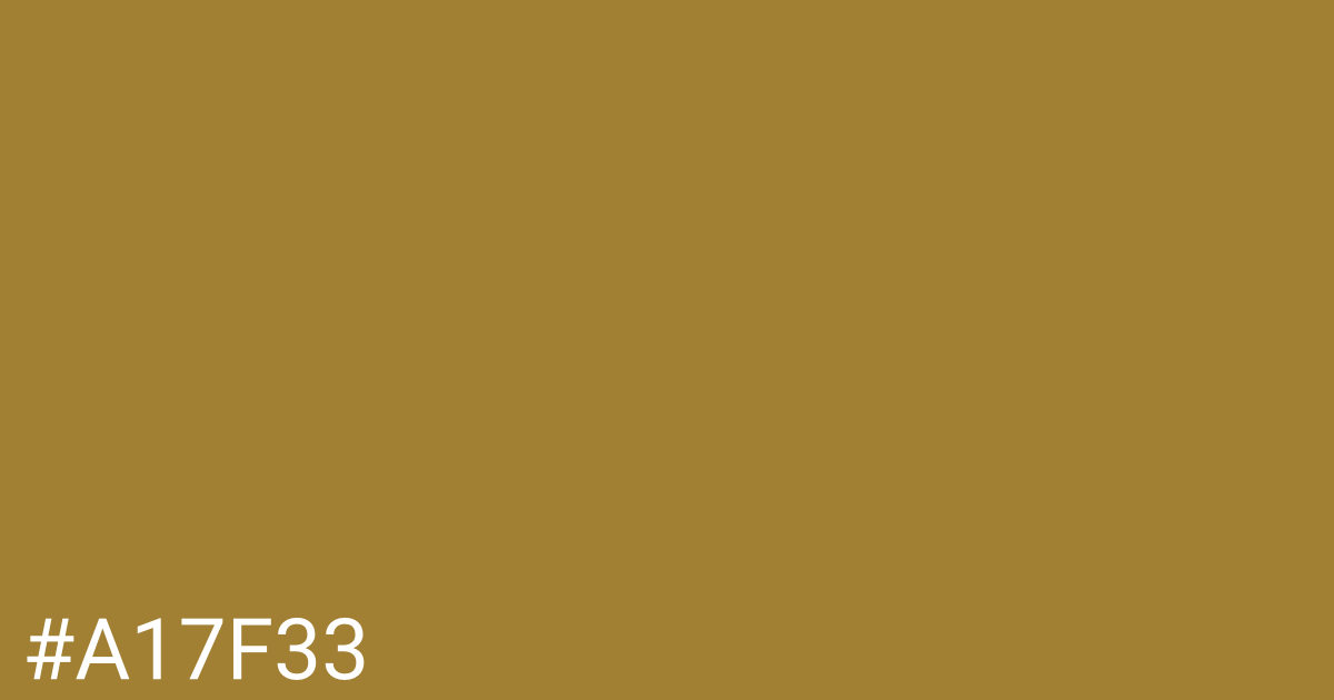 Hex color #a17f33 graphic