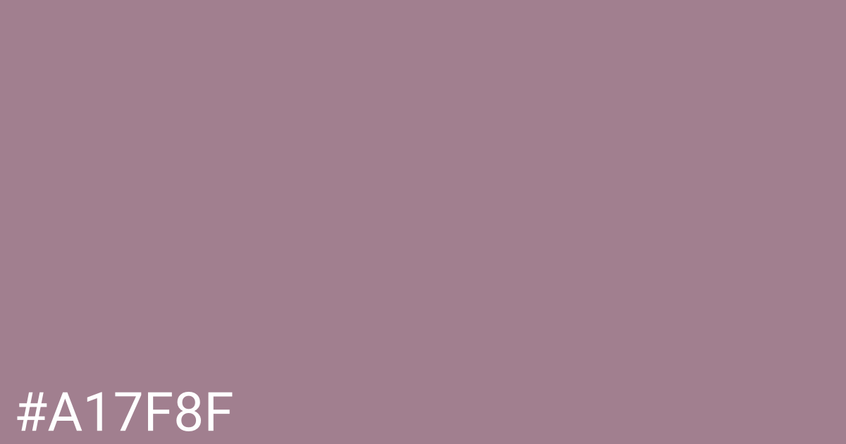 Hex color #a17f8f graphic