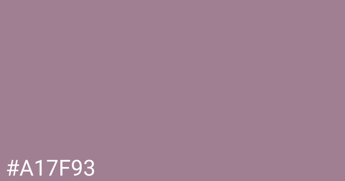 Hex color #a17f93 graphic