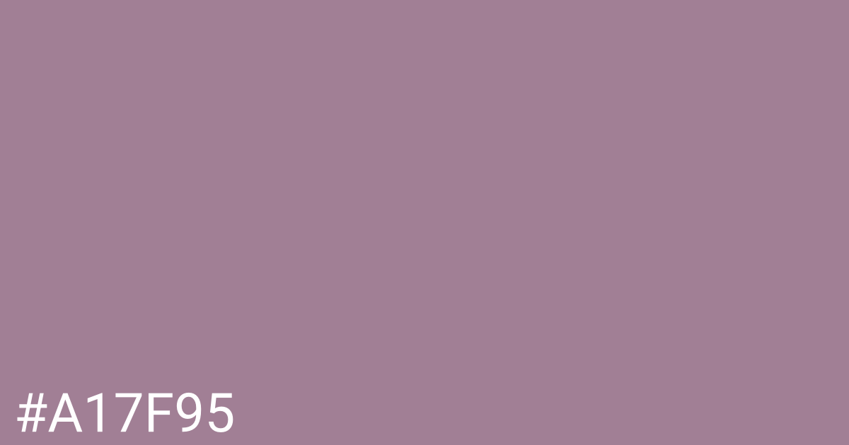 Hex color #a17f95 graphic