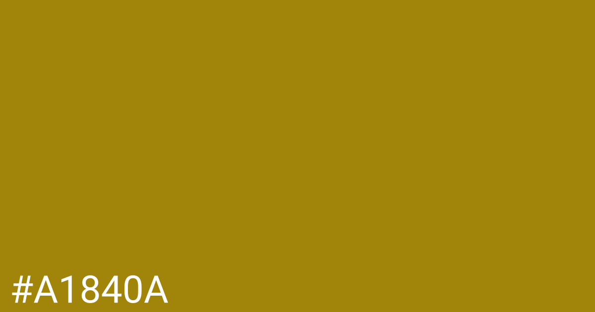 Hex color #a1840a graphic