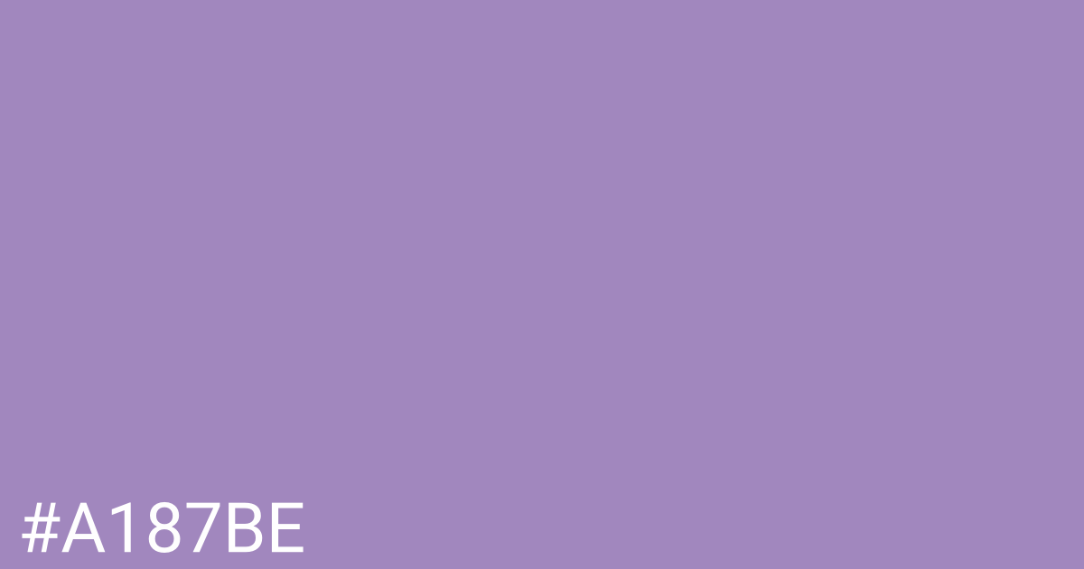 Hex color #a187be graphic