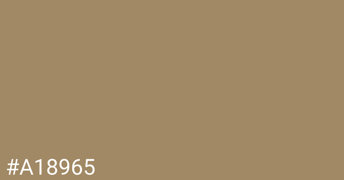 Hex color #a18965 graphic