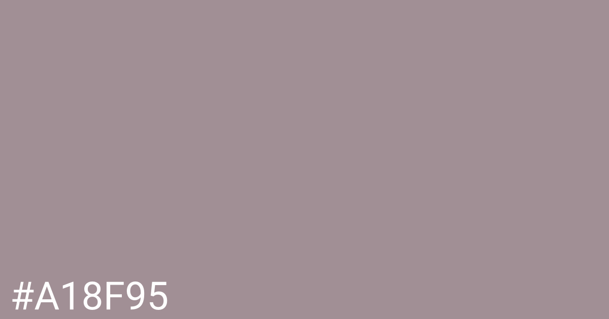 Hex color #a18f95 graphic