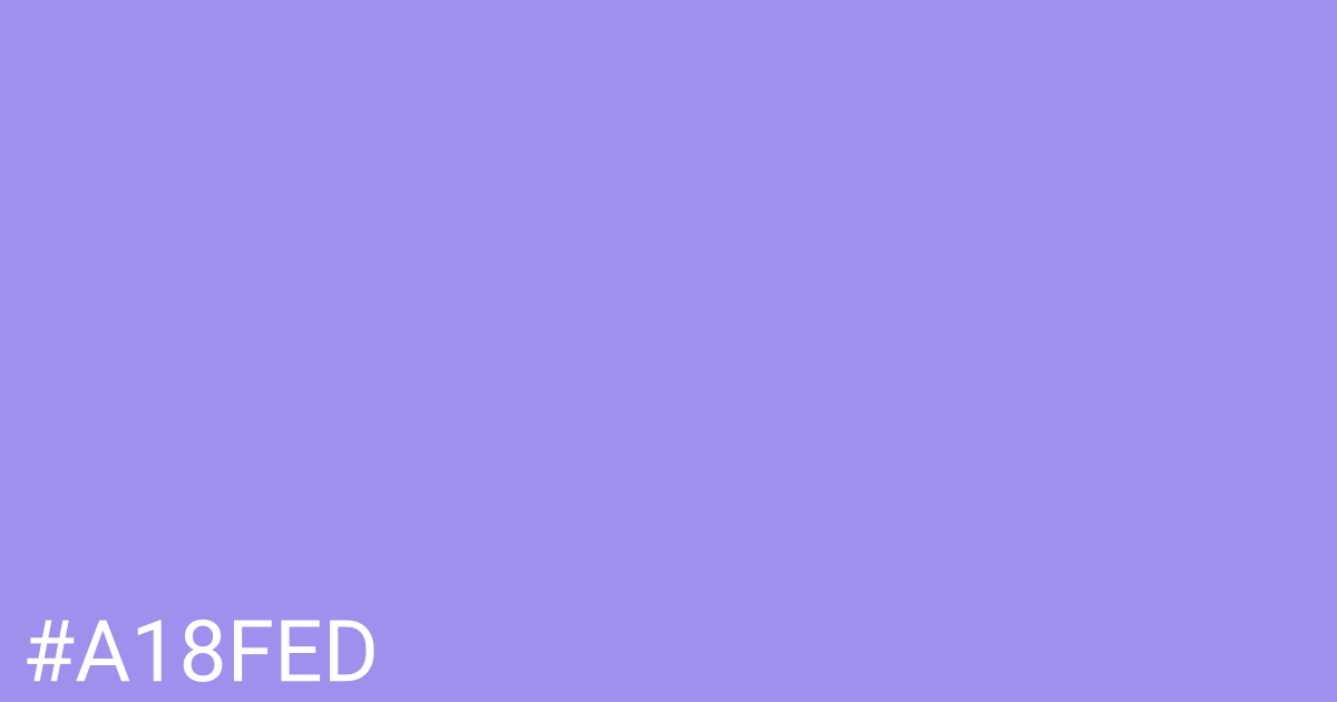 Hex color #a18fed graphic