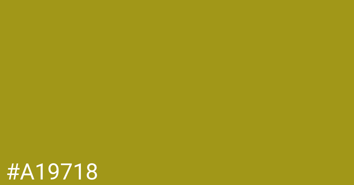 Hex color #a19718 graphic