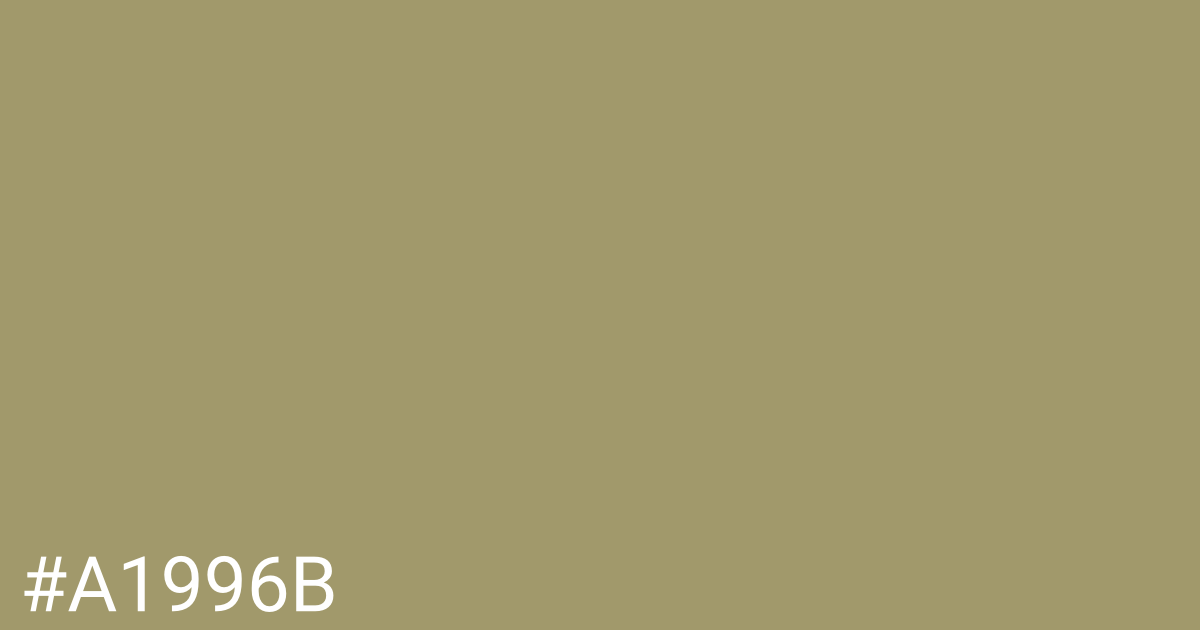Hex color #a1996b graphic
