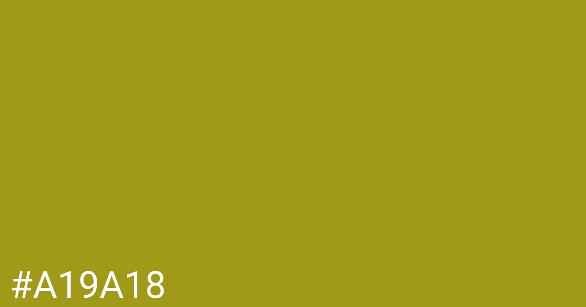 Hex color #a19a18 graphic