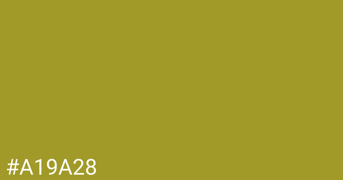 Hex color #a19a28 graphic