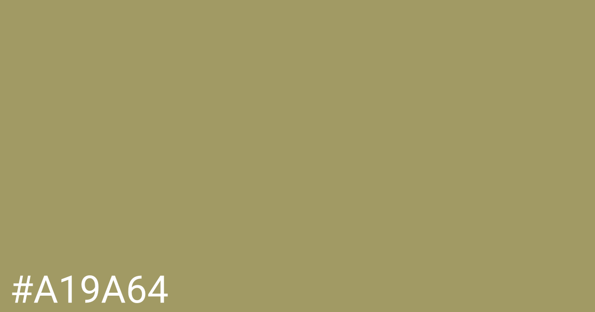 Hex color #a19a64 graphic