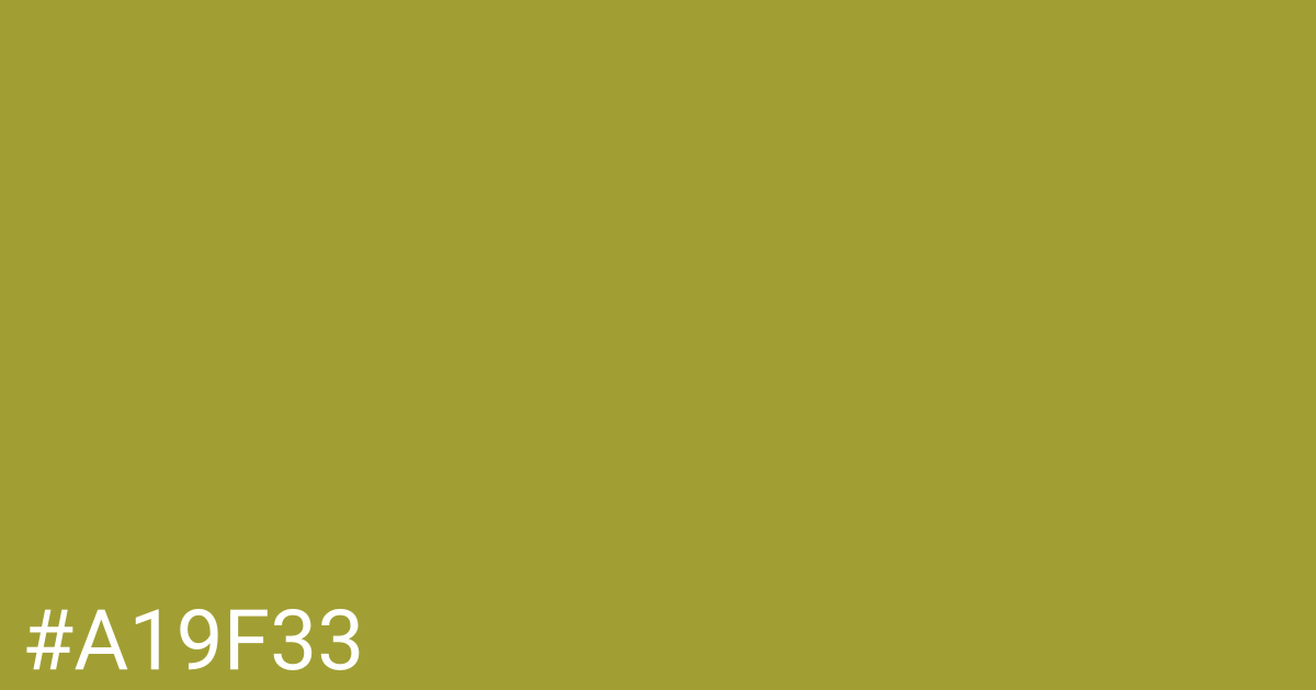 Hex color #a19f33 graphic