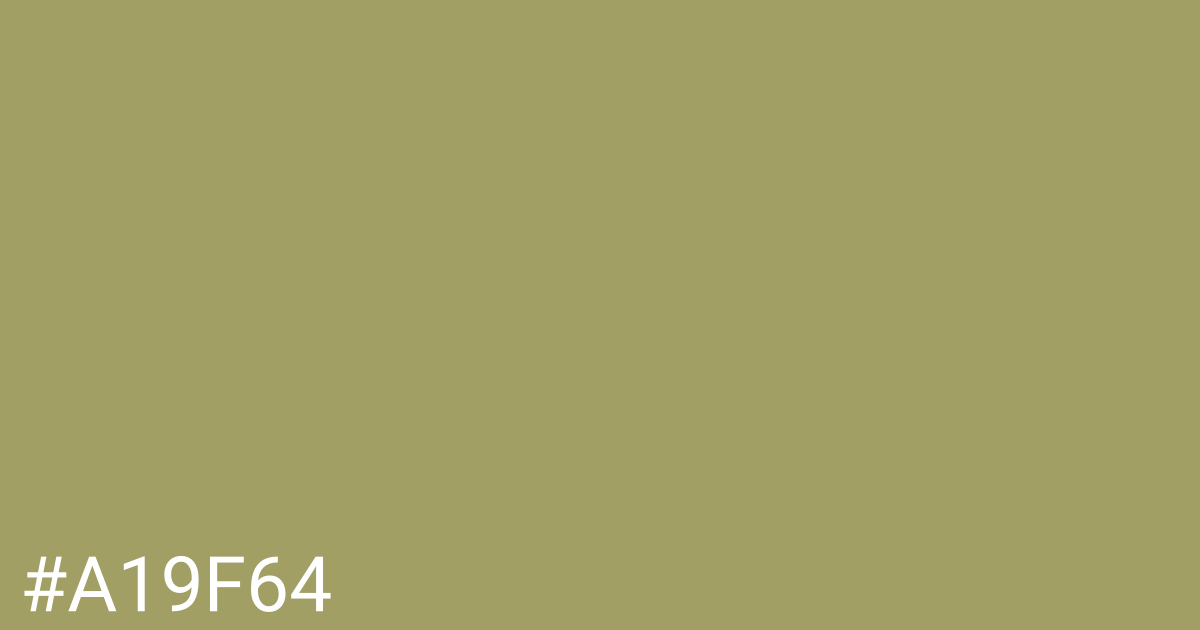 Hex color #a19f64 graphic