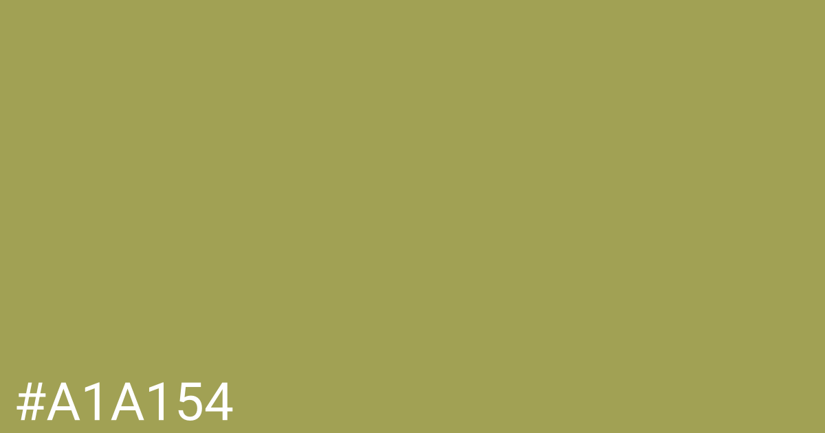 Hex color #a1a154 graphic