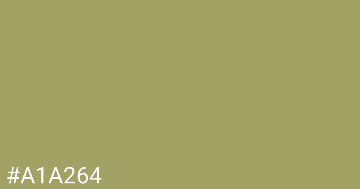 Hex color #a1a264 graphic