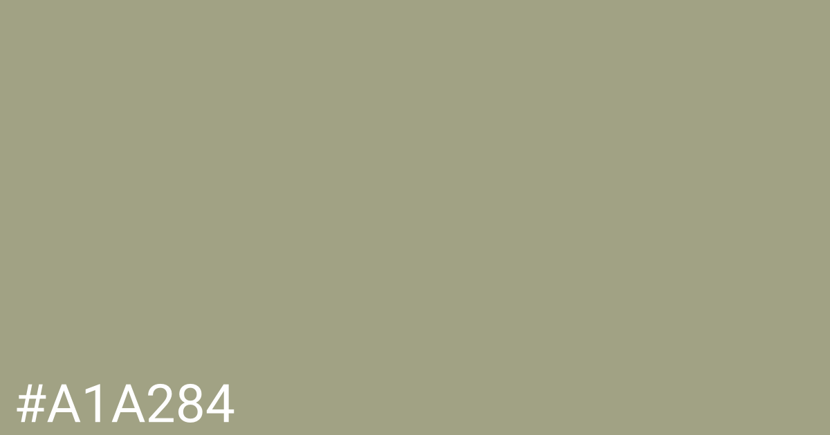 Hex color #a1a284 graphic