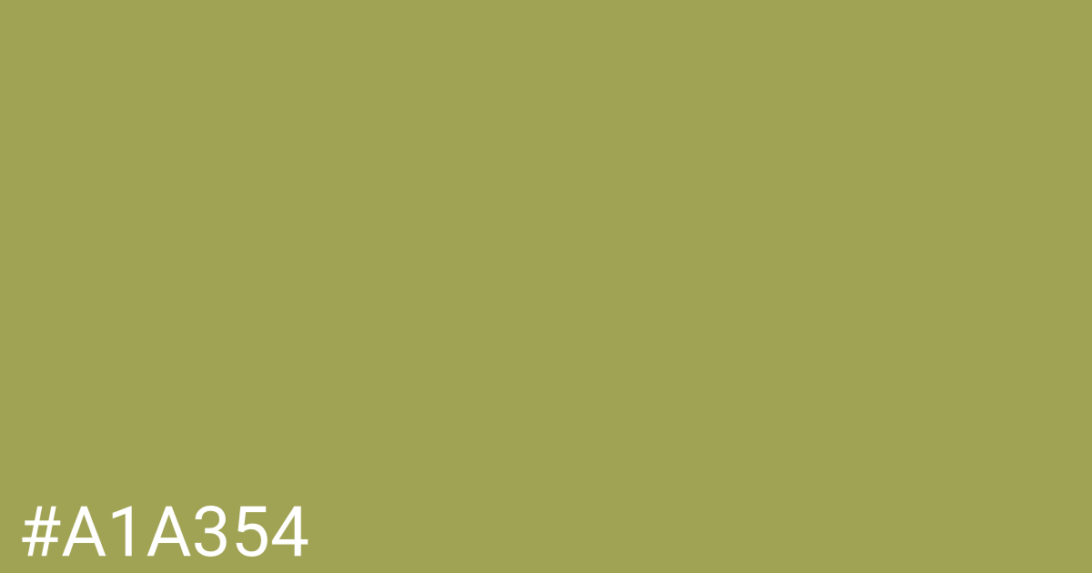 Hex color #a1a354 graphic