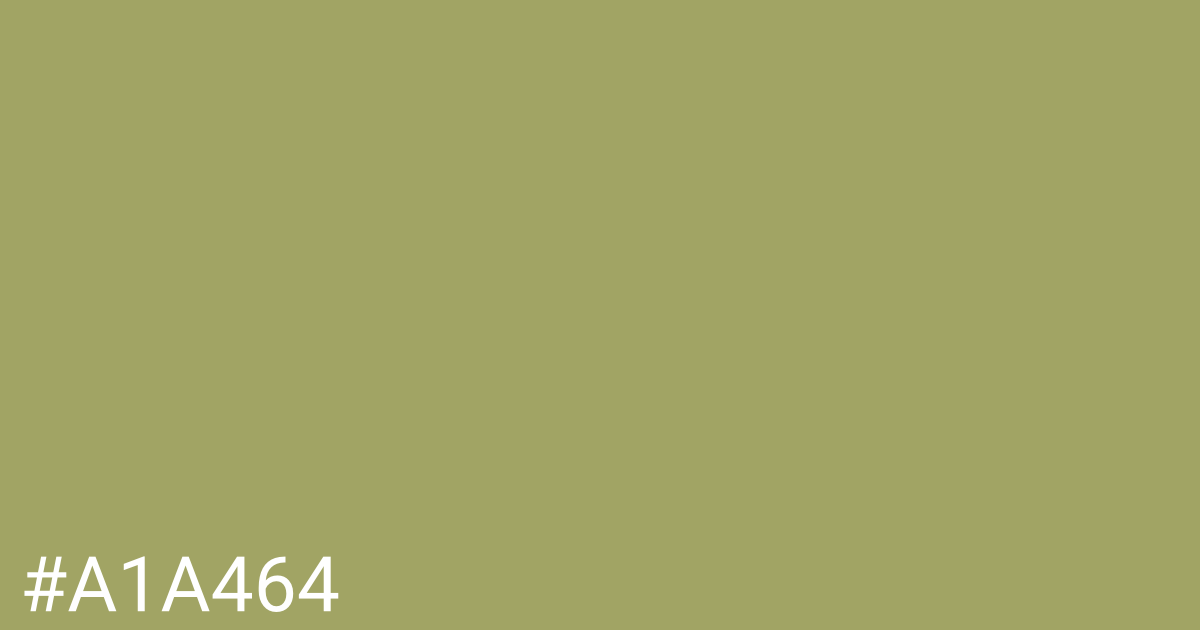 Hex color #a1a464 graphic