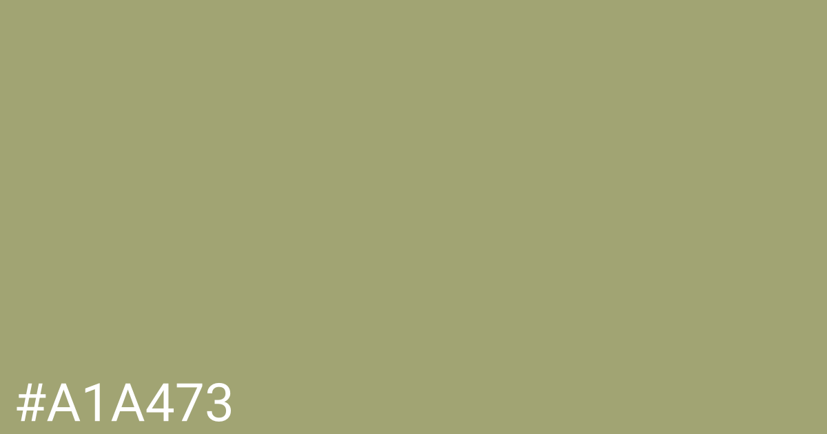 Hex color #a1a473 graphic