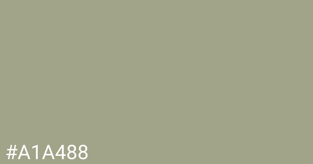 Hex color #a1a488 graphic