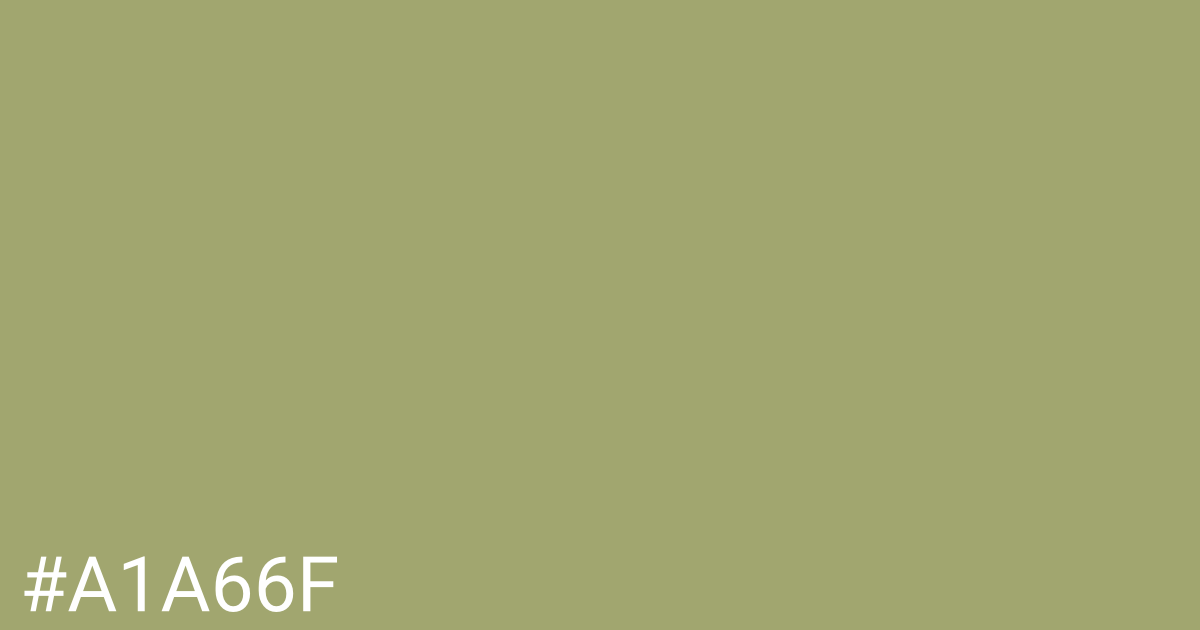 Hex color #a1a66f graphic