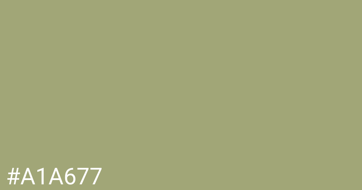 Hex color #a1a677 graphic