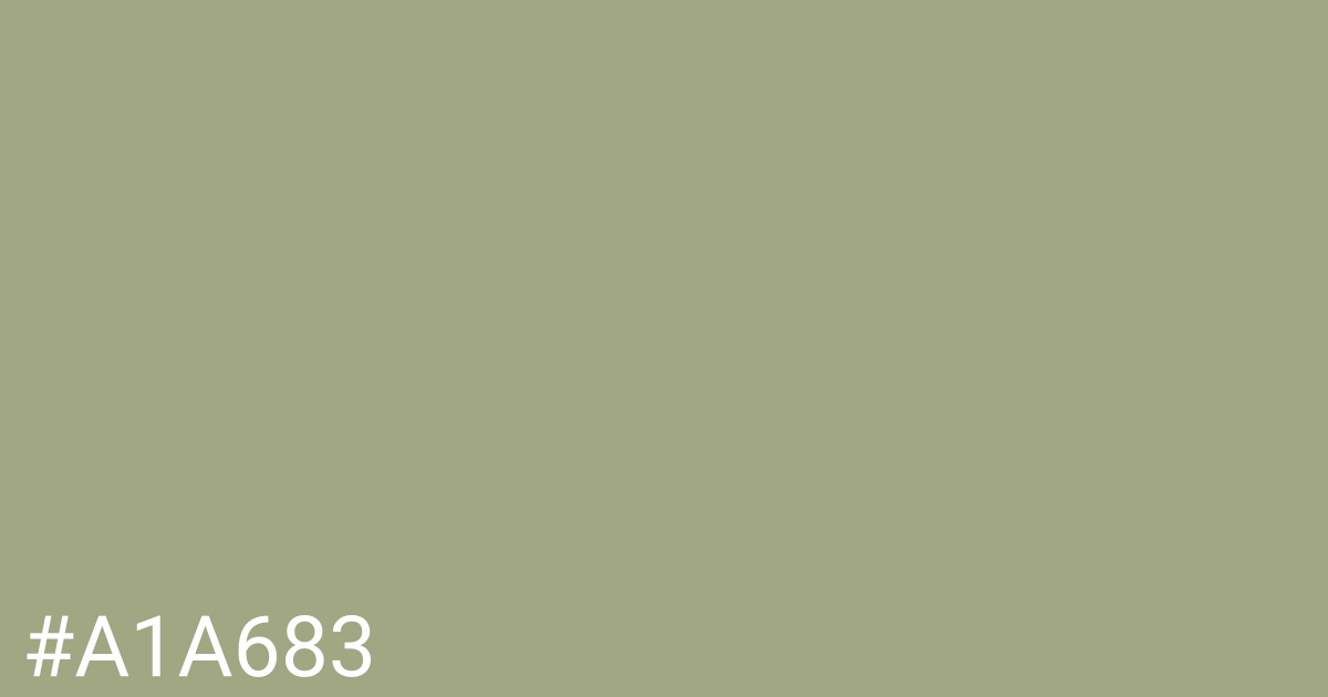 Hex color #a1a683 graphic