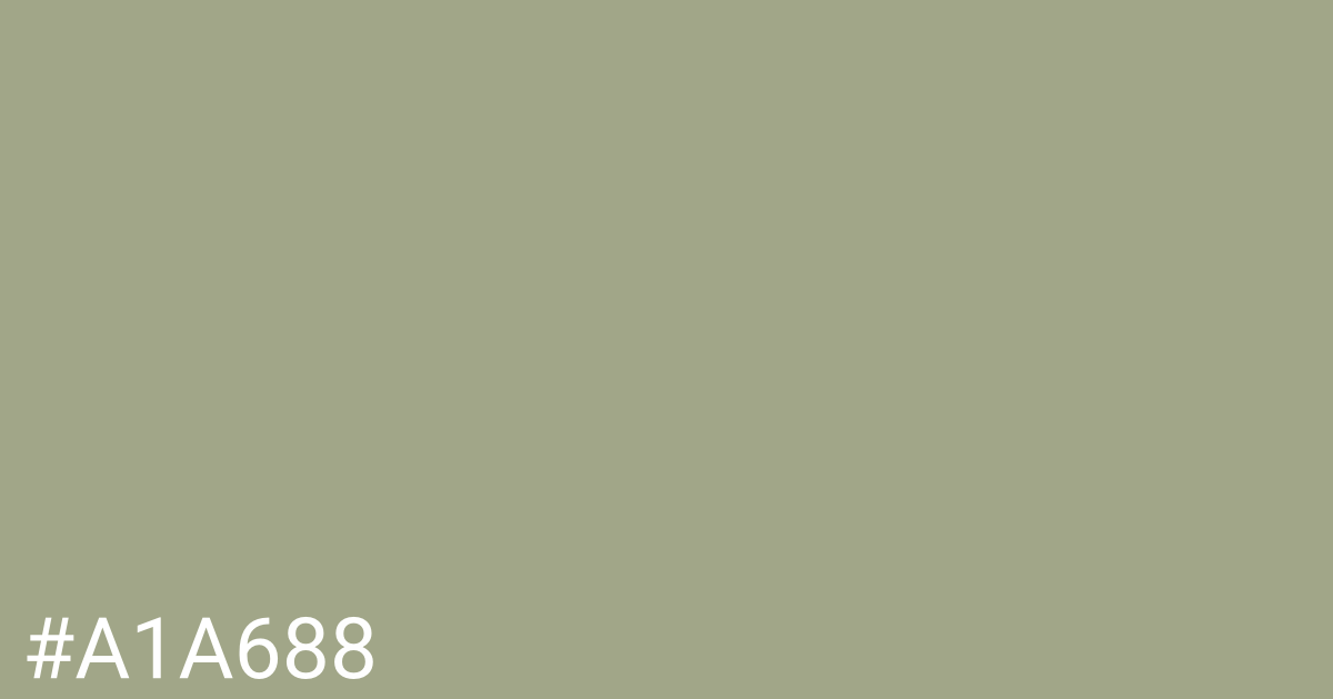 Hex color #a1a688 graphic