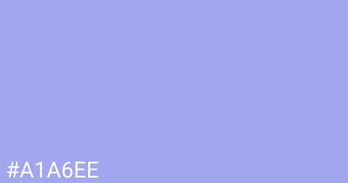 Hex color #a1a6ee graphic