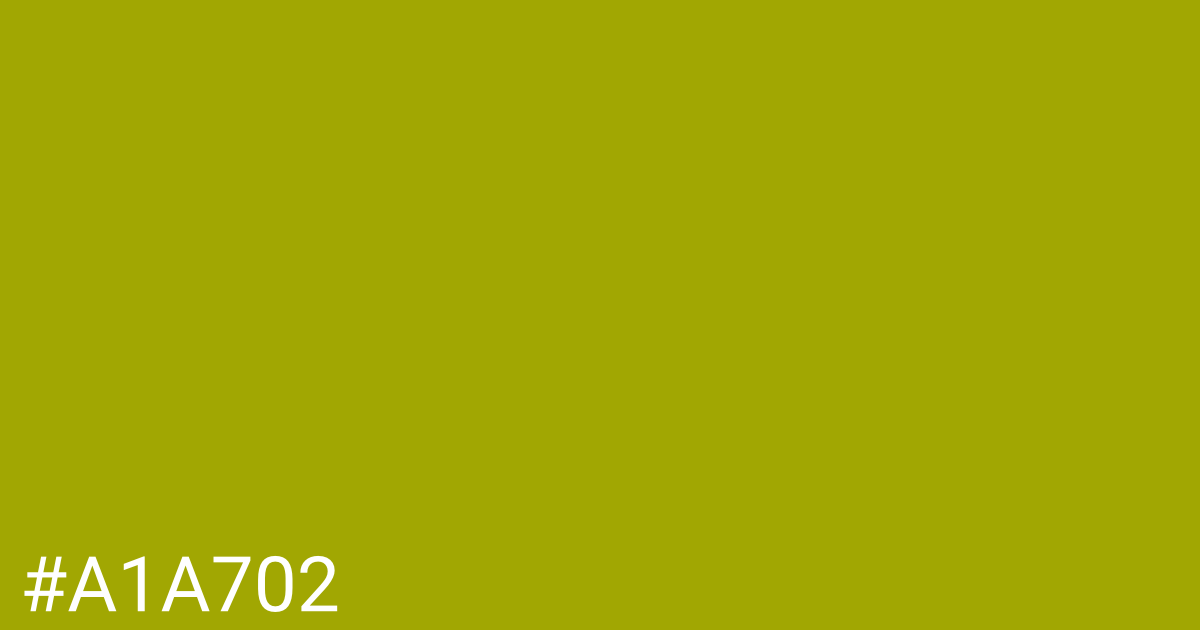 Hex color #a1a702 graphic