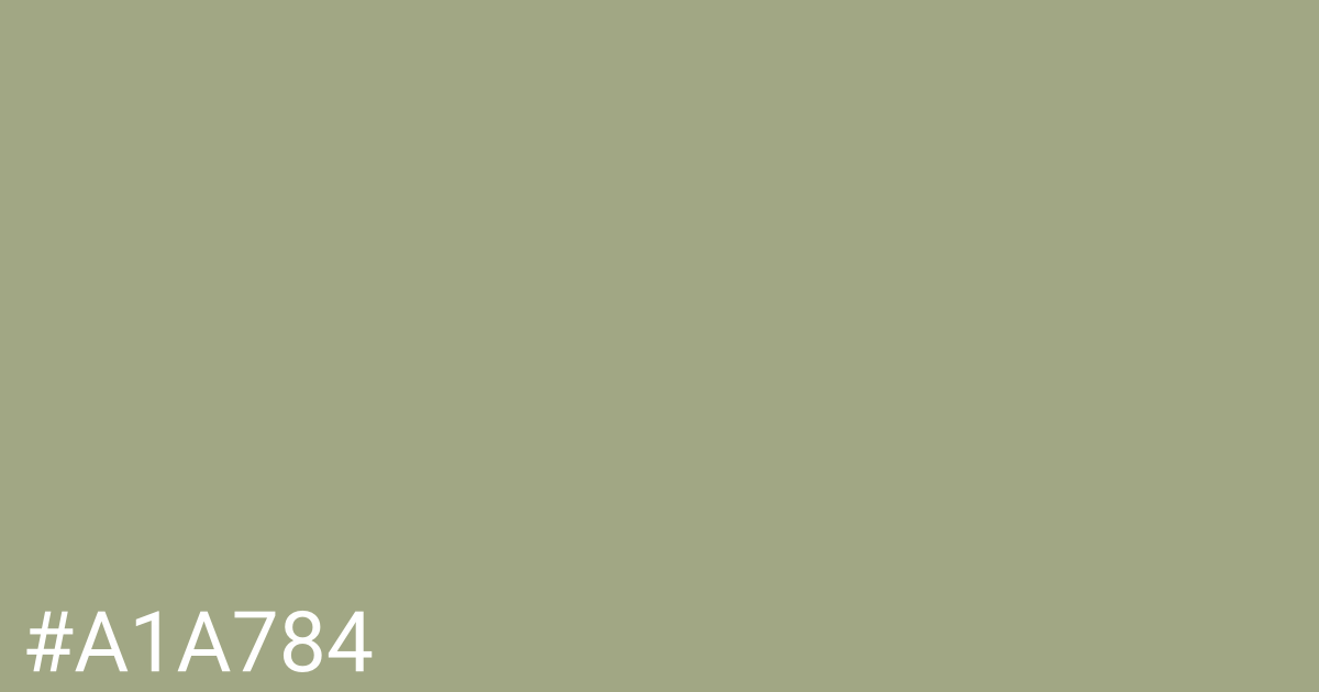 Hex color #a1a784 graphic