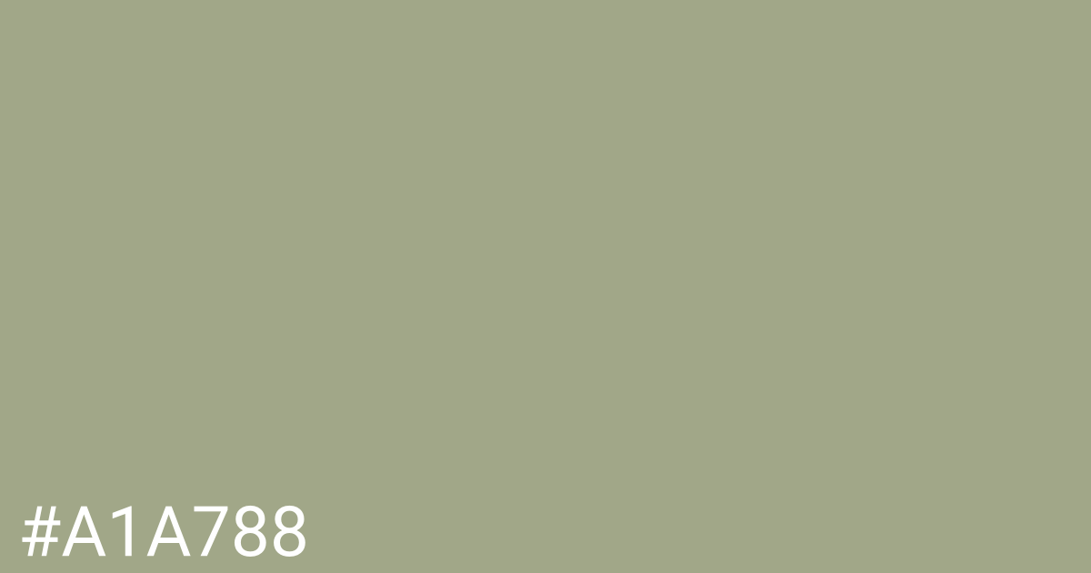 Hex color #a1a788 graphic