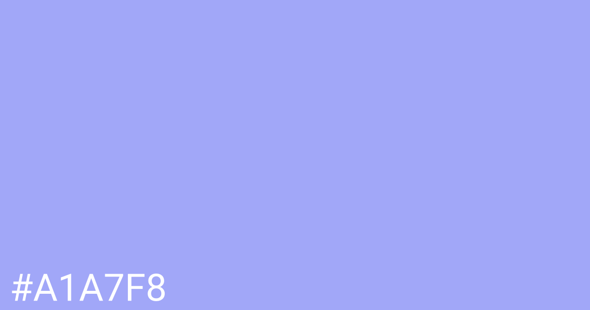 Hex color #a1a7f8 graphic