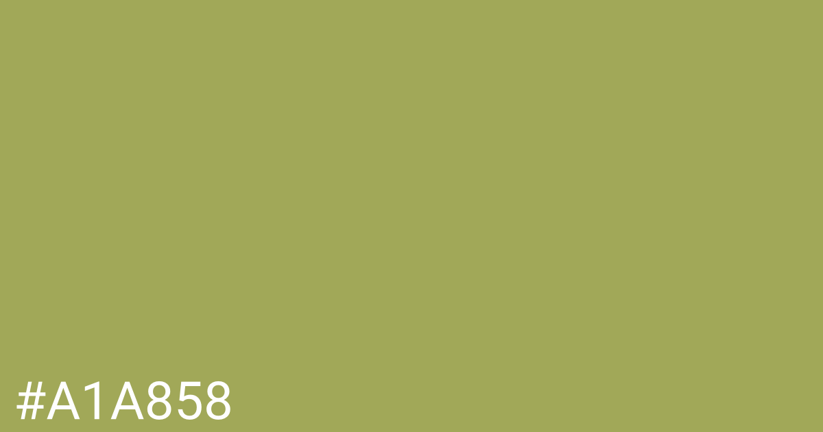 Hex color #a1a858 graphic