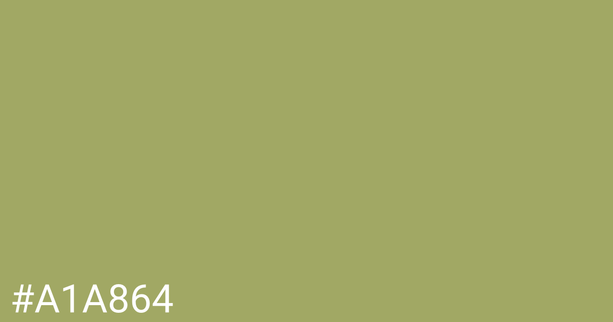 Hex color #a1a864 graphic