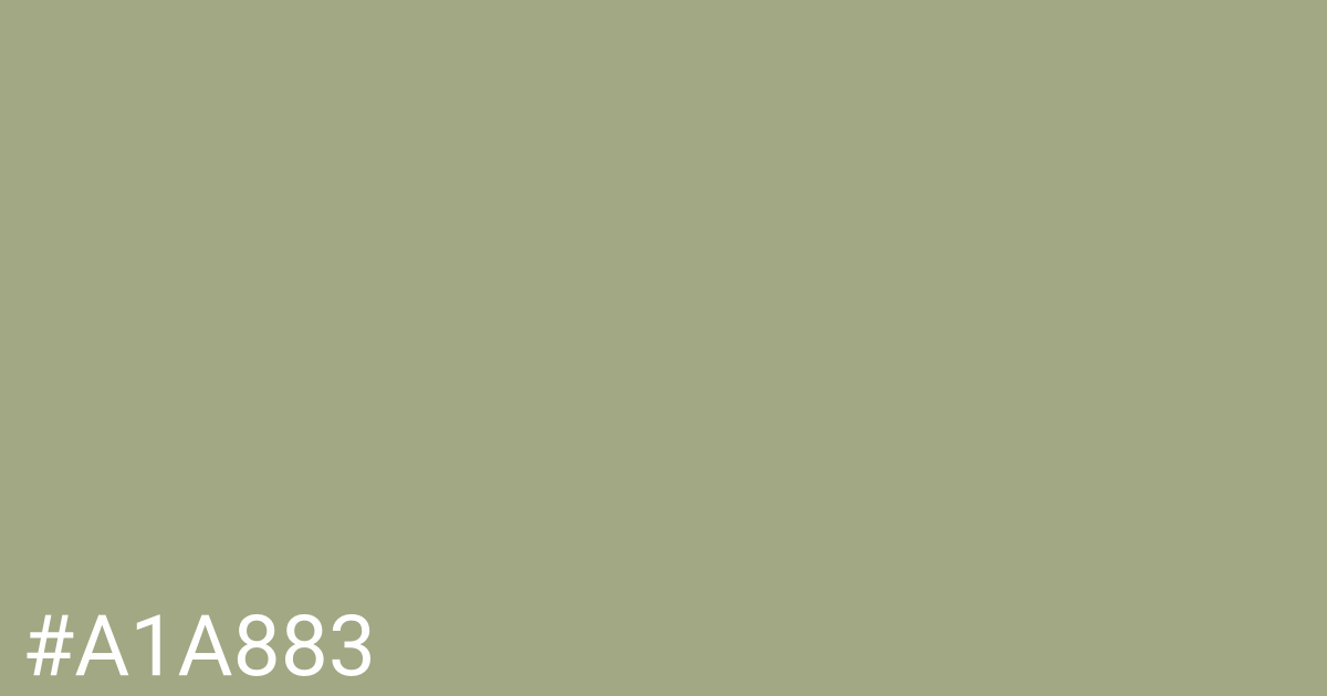 Hex color #a1a883 graphic