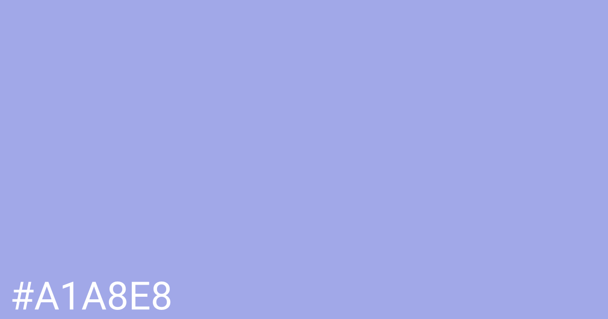 Hex color #a1a8e8 graphic